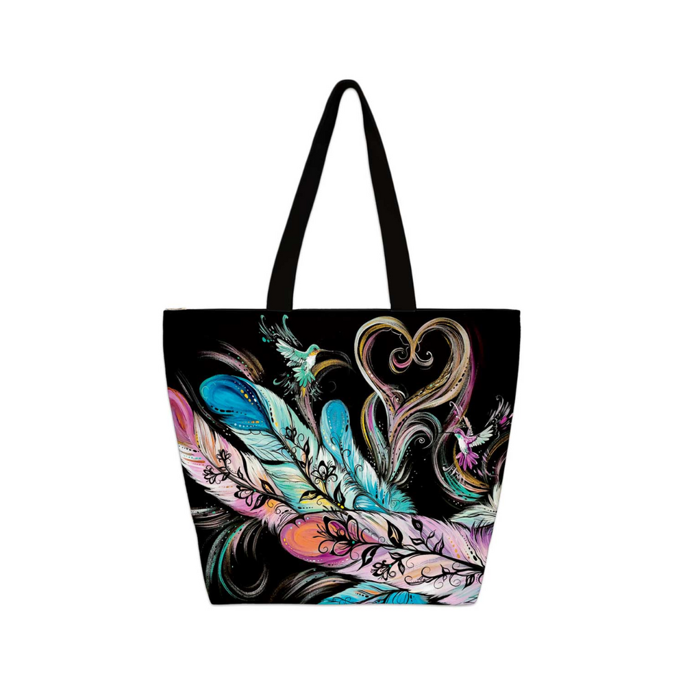 Indigenous Art Tote Bag-Love