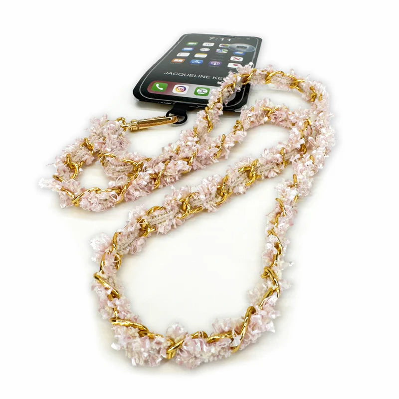 Lux Long Phone Pink Lanyard by Jacqueline Kent