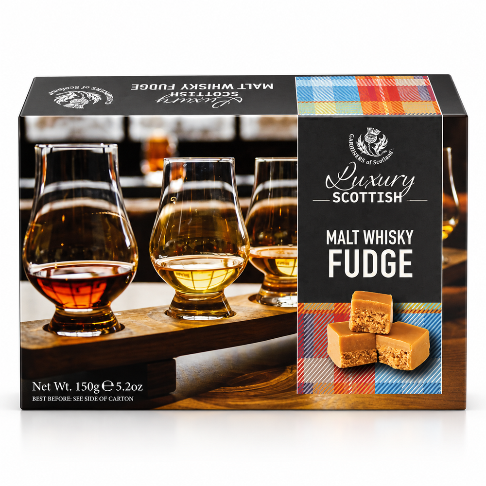 Gardiners Scottish Range Malt Whisky Fudge 150g