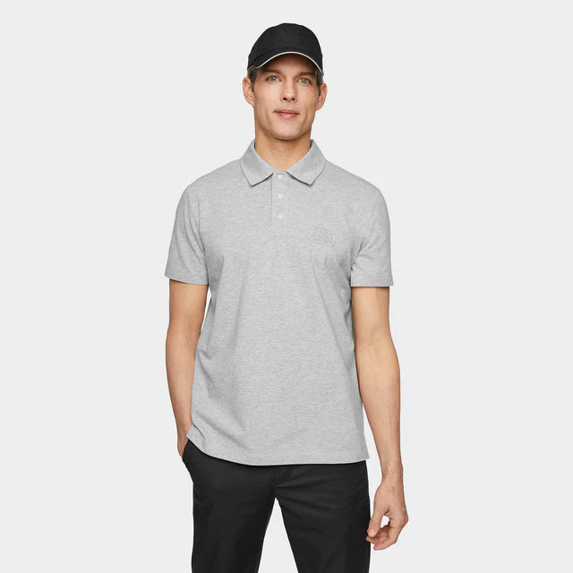 TIlley: Pique Polo with 3D Logo Grey Mix