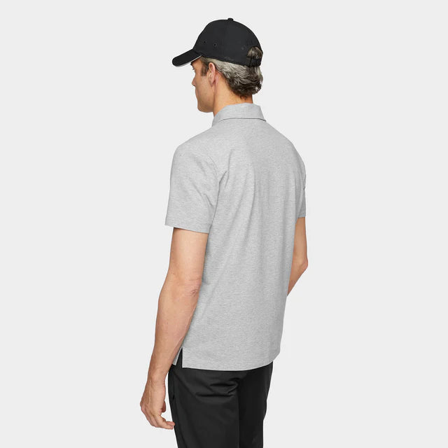 TIlley: Pique Polo with 3D Logo Grey Mix