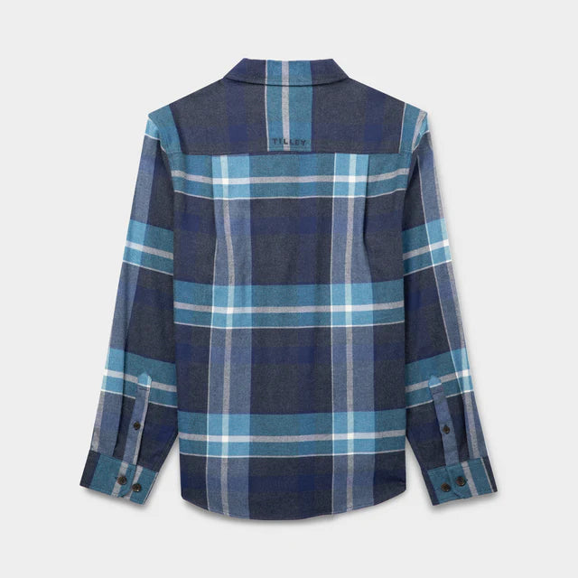 Tilley Men's- Flannel Shirt Blue/Check