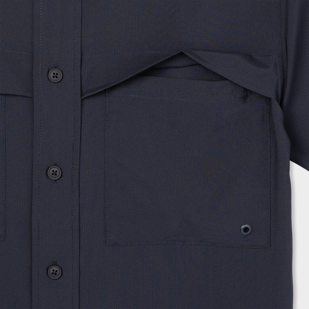 Tilley Mens Short Sleeve Quick-Dry UPF Shirt Navy