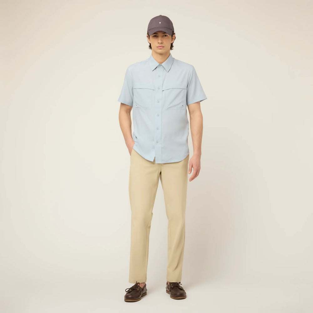 Tilley Short Sleeve Quick-Dry UPF Shirt Ice Blue