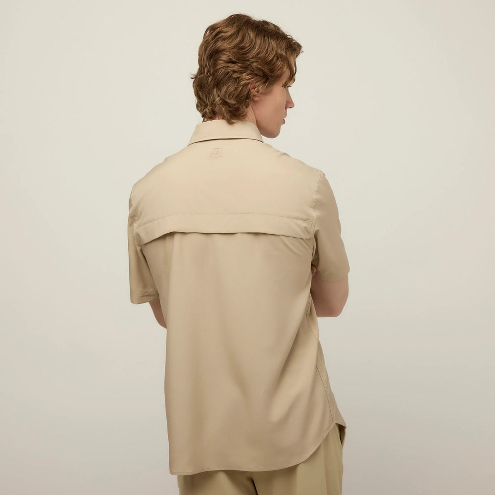 Tilley Short Sleeve Quick-Dry UPF Shirt Safari Tan