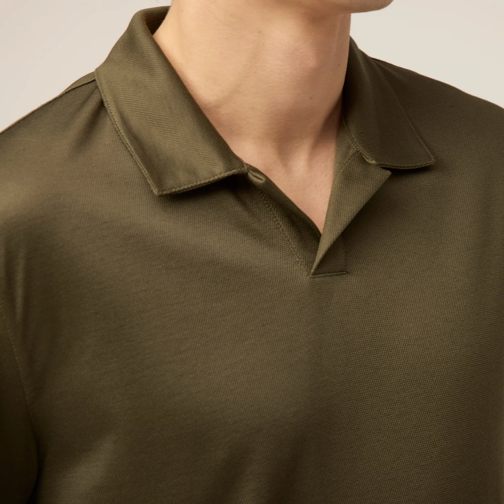 Tilley UPF Airflo Mesh Polo Tee Thyme Green