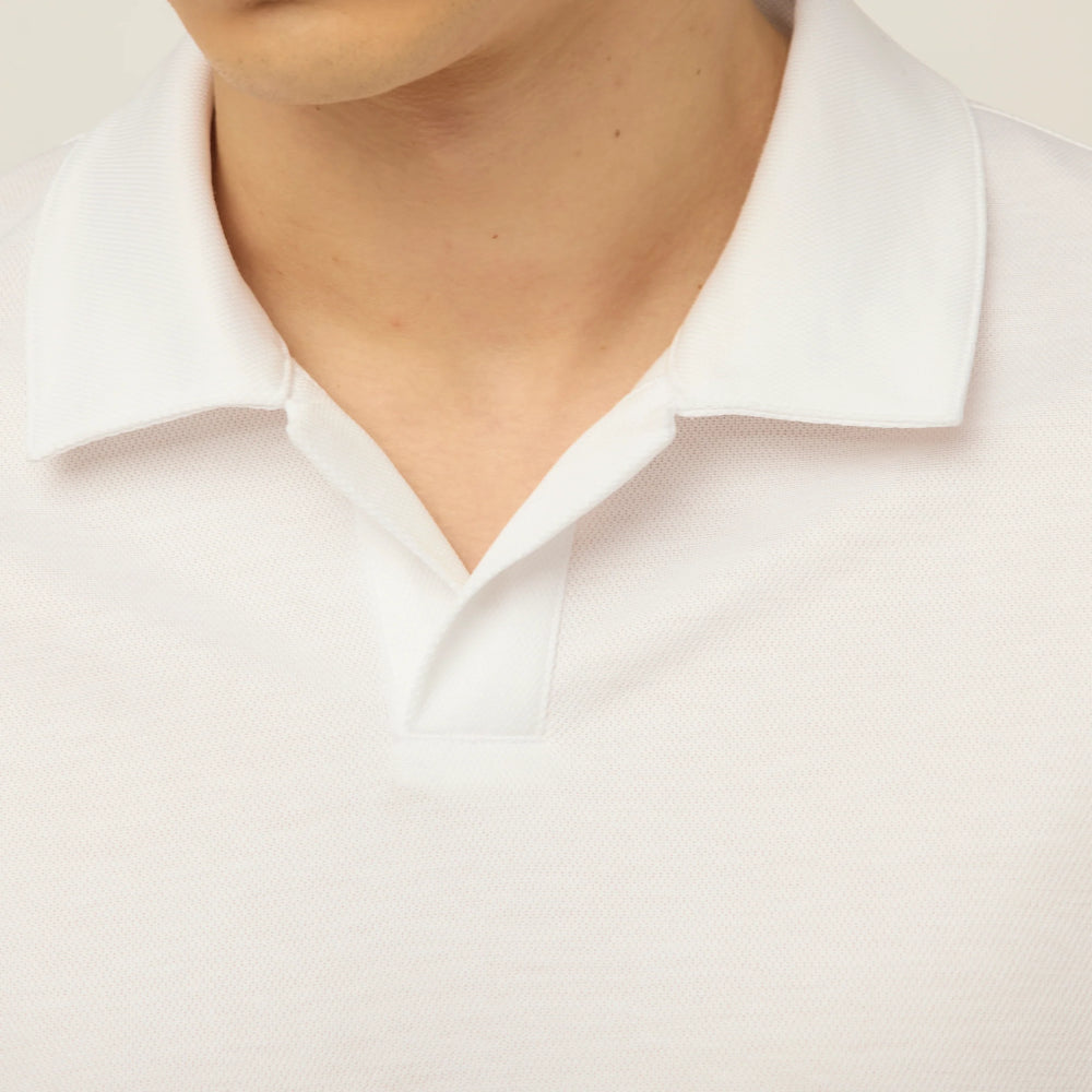 Tilley UPF Airflo Mesh Polo Tee White
