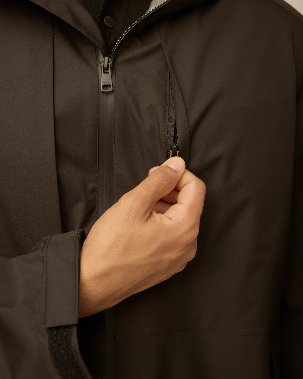 Tilley Men's Rainshield Coat Black