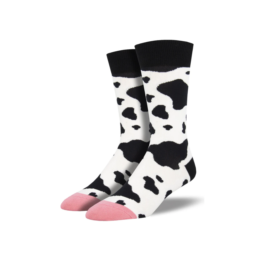 Socksmith Moooo! - White (Men)