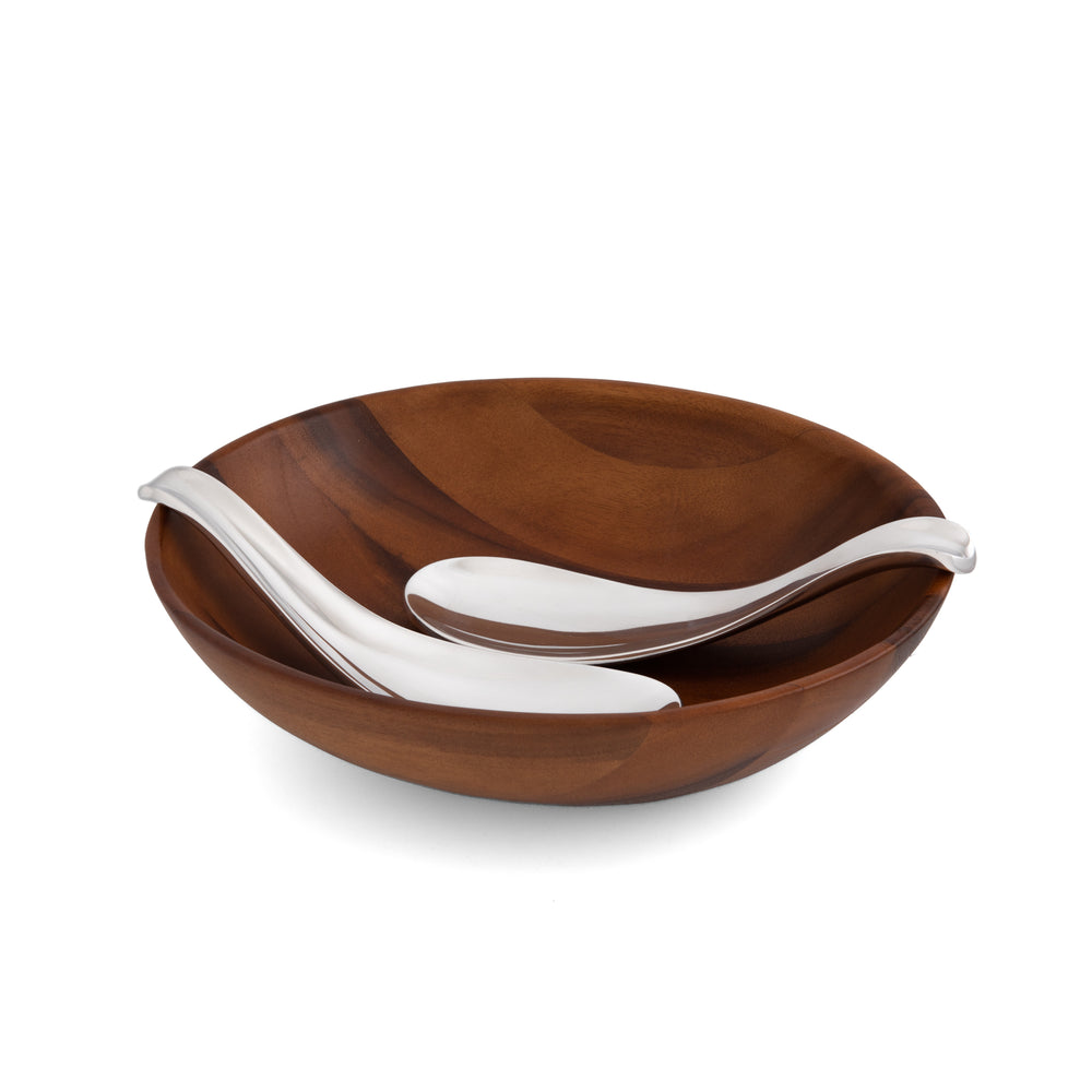 Nambé Yin Yang Salad Bowl & Servers
