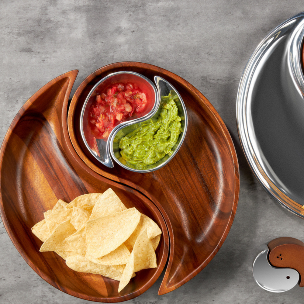 Nambé Yin Yang Chip & Dip