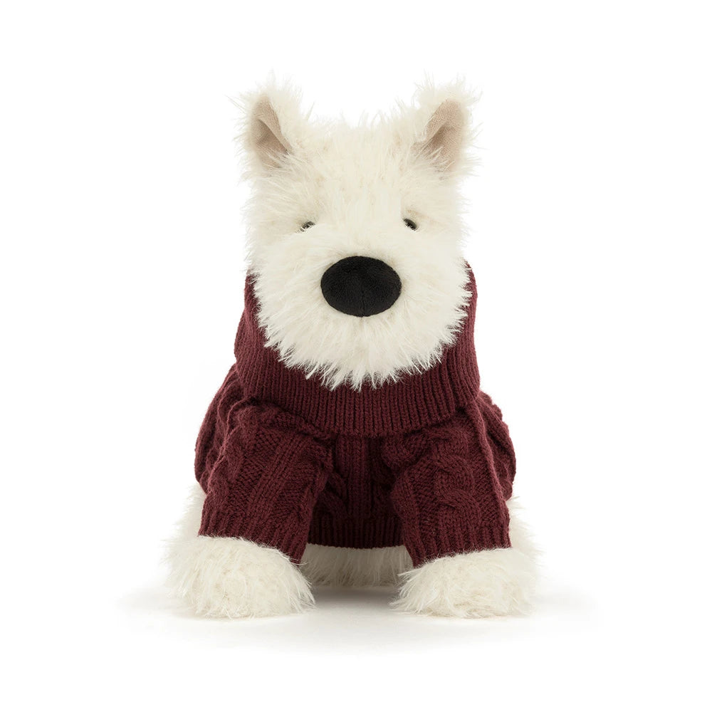 Jellycat - Munro Scottie Dog Winter Jumper Outfit