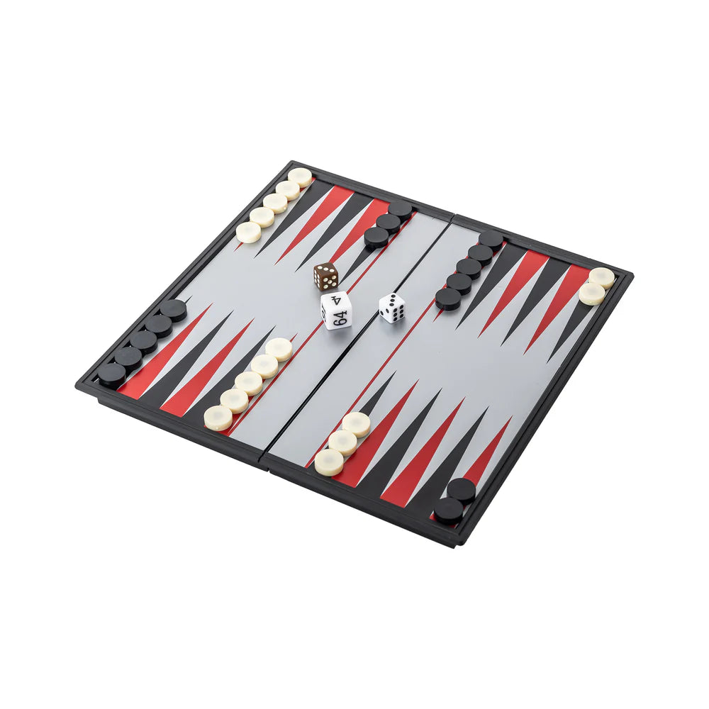 Mad Man Backgammon Magnetic Travel Set