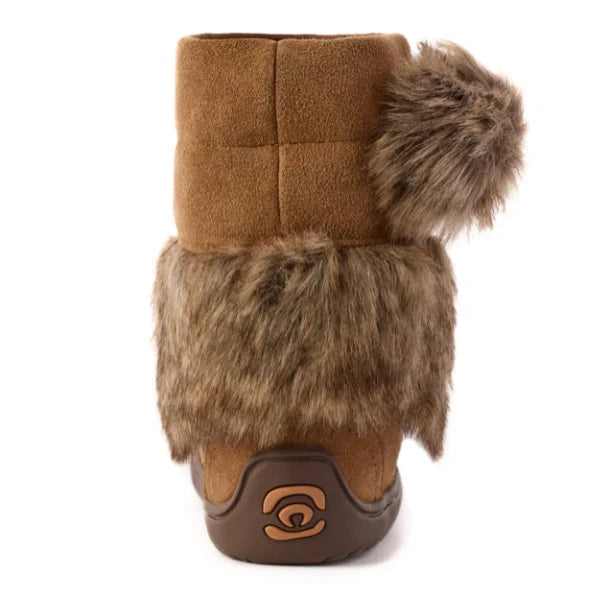 Manitobah Kids Snowy Owlet Suede Mukluk Oak