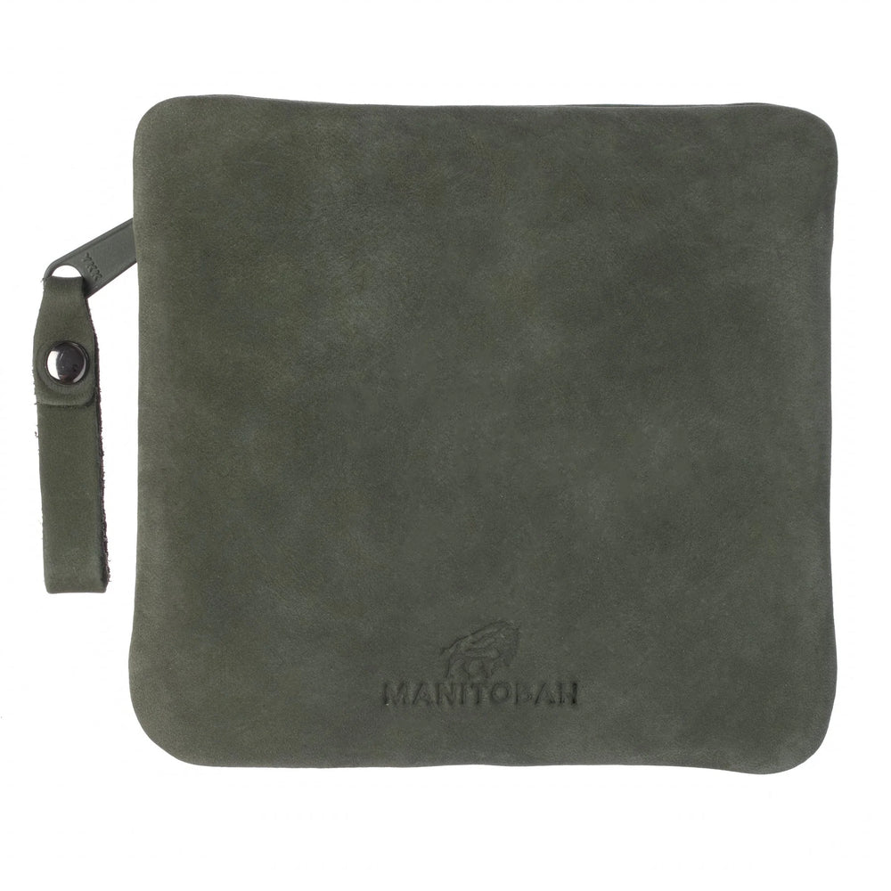 Manitobah Floret Beaded Coin Purse Forest Green