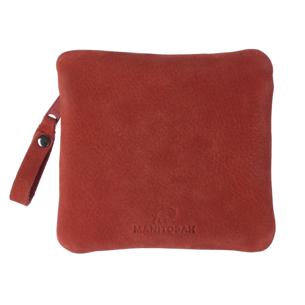 Manitobah Floret Beaded Coin Purse Red Clay