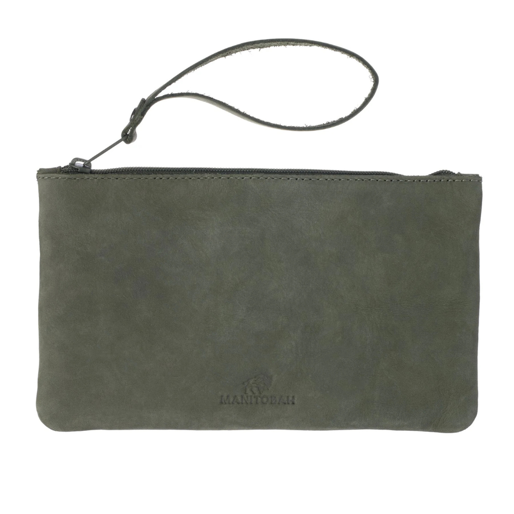 Manitobah Floret Beaded Wristlet Bag Forest Green