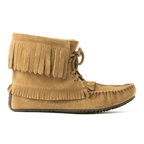 Manitobah Harvester Lined Suede Moccasin Oak