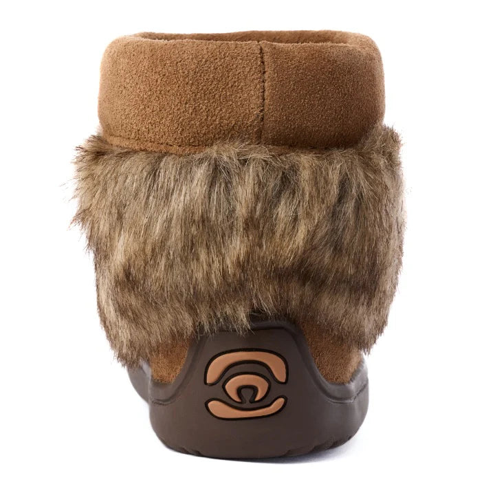 Manitobah Kids Snowy Owlet Suede Mukluk Oak