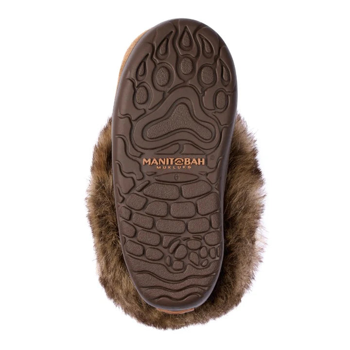 Manitobah Kids Snowy Owlet Suede Mukluk Oak