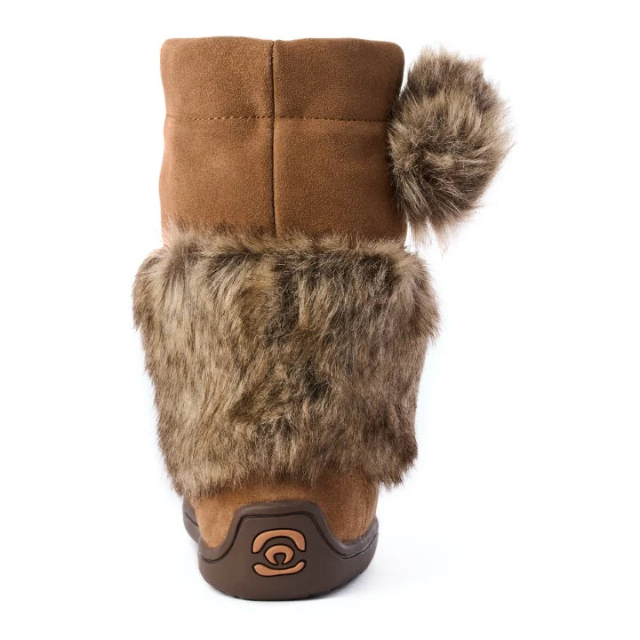 Manitobah Kids Snowy Owlet Suede Mukluk Oak