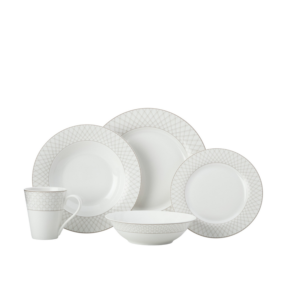 Maxwell & Williams Jewel Grey Dinner Set (20 Pieces)