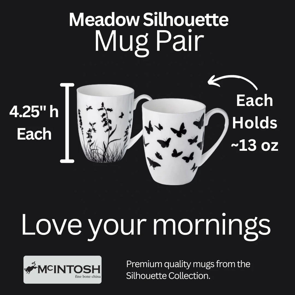 Meadow Silhouette Mug Pair