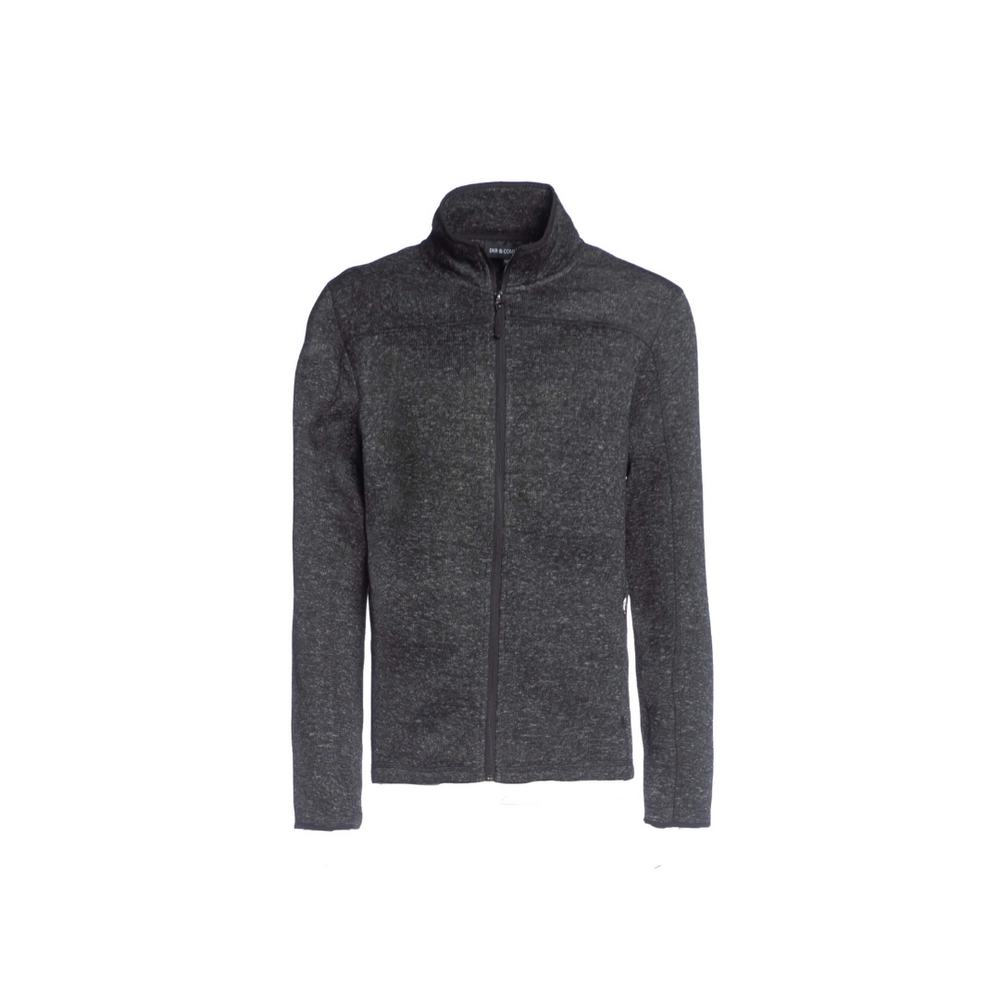 Men's Full Zip Jacket with Pockets - Charcoal