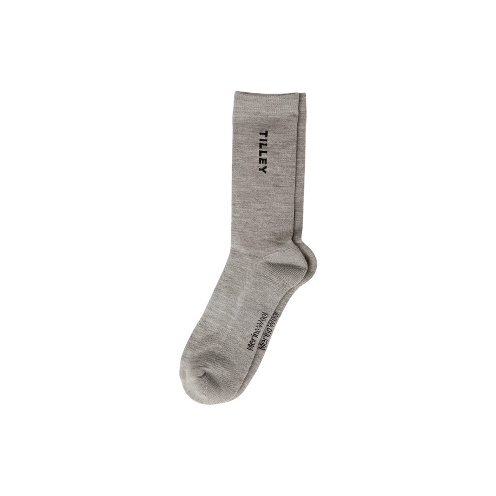 Tilley Travel-Merino Outdoor Sock Grey Mix