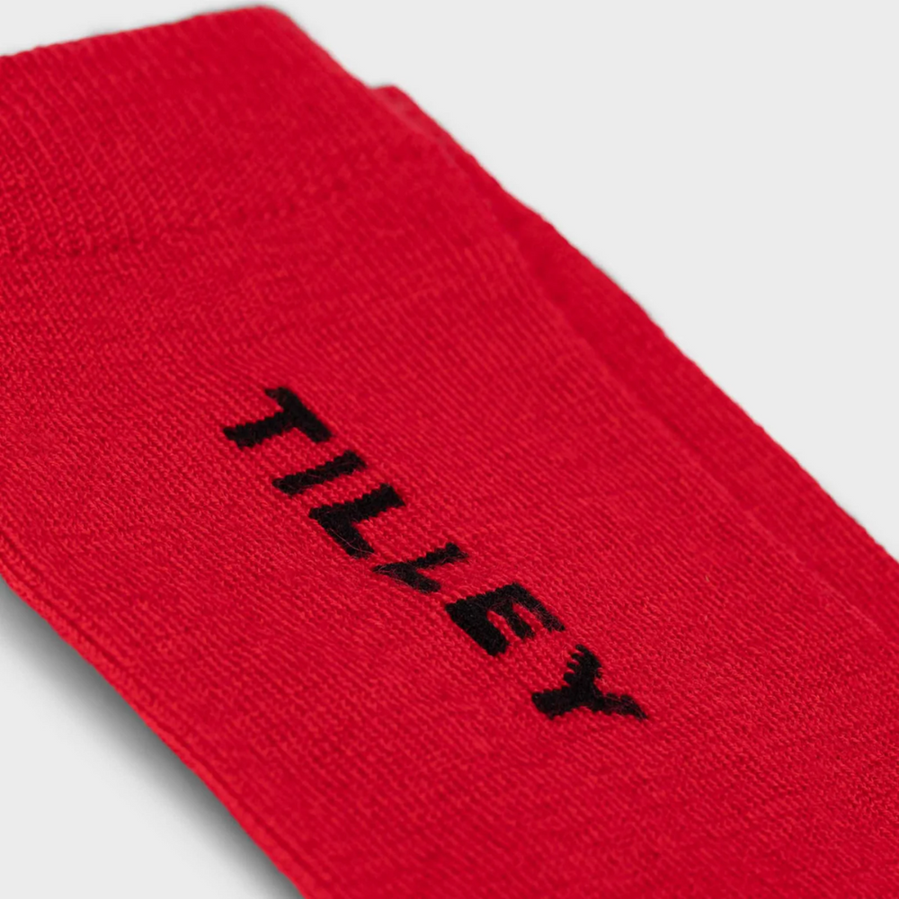 Tilley Travel-Merino Outdoor Sock Red