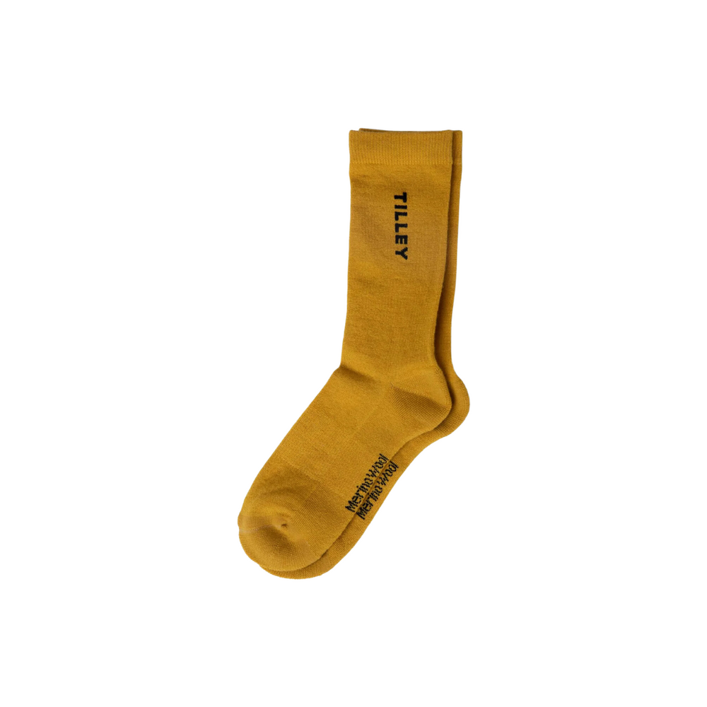 Tilley Travel-Merino Outdoor Sock Yellow