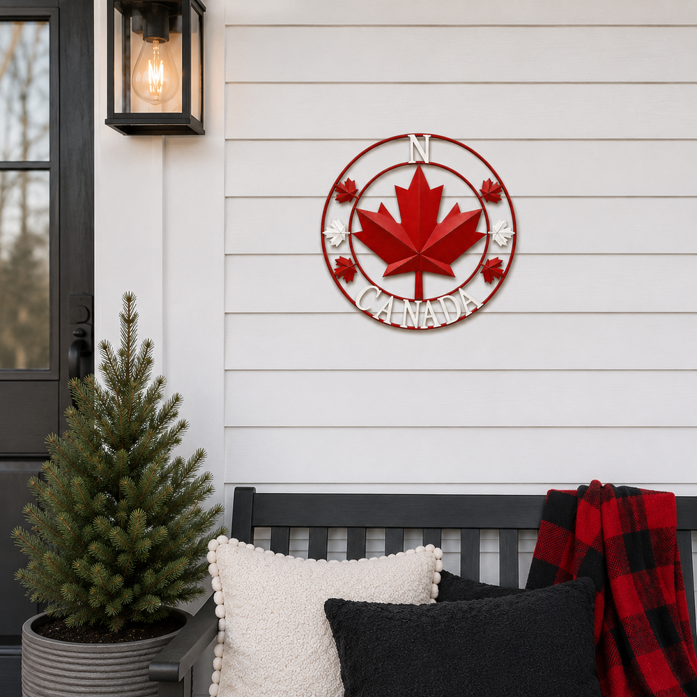 Metal Original Canada Wall Decor 12"