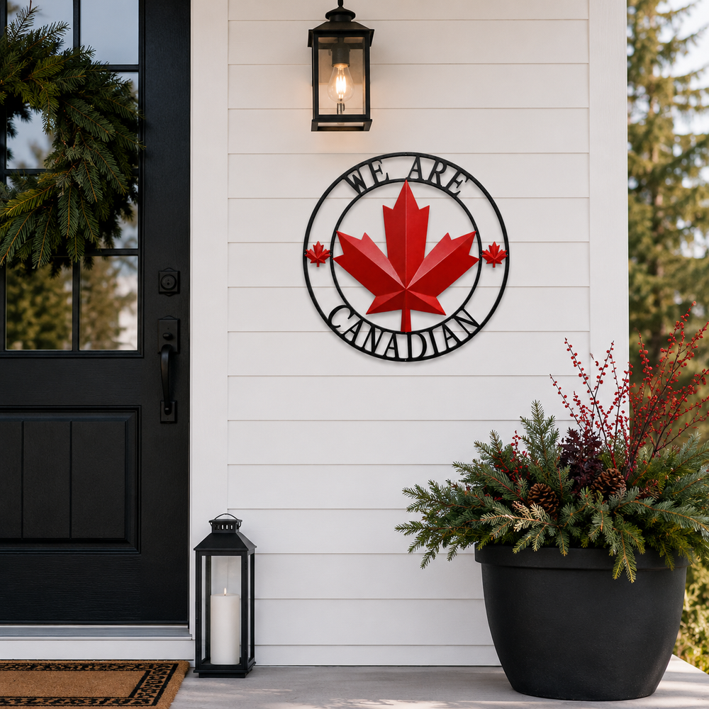 Metal We Are Canadian Wall Decor 22"