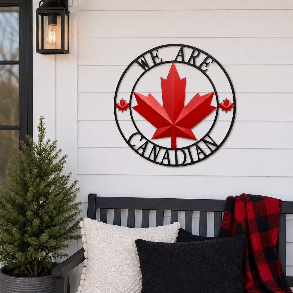 Metal We Are Canadian Wall Decor 28"