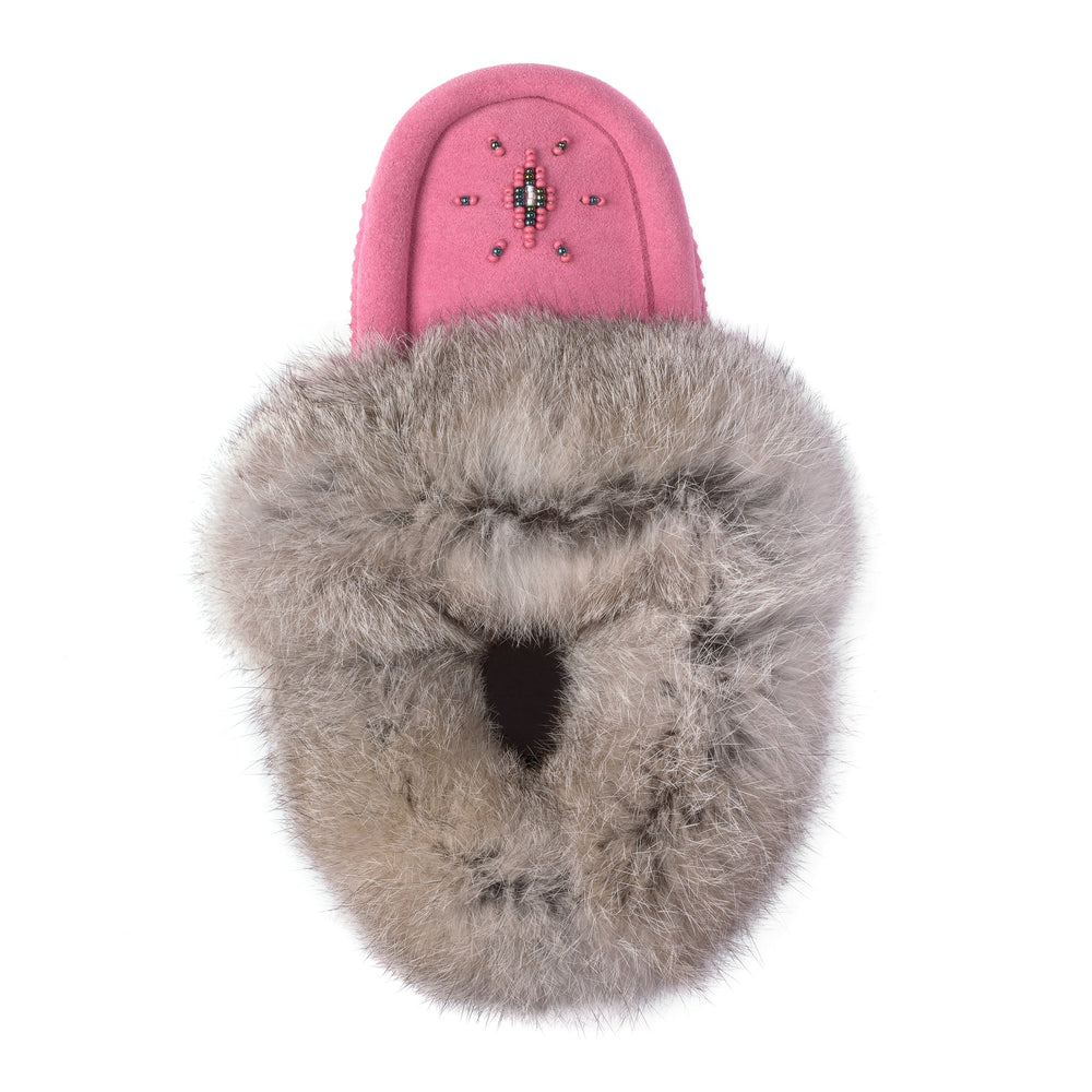 Manitobah Mini Suede Moccasin Wild Rose