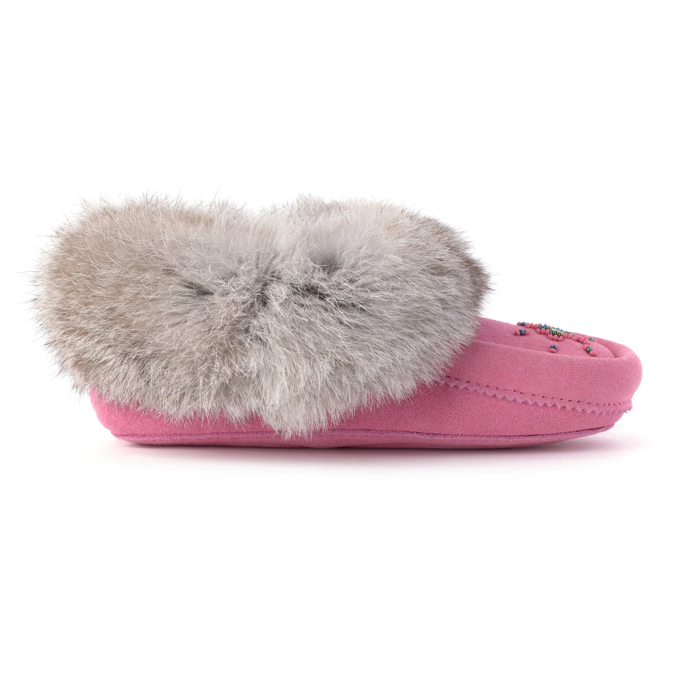 Manitobah Mini Suede Moccasin Wild Rose