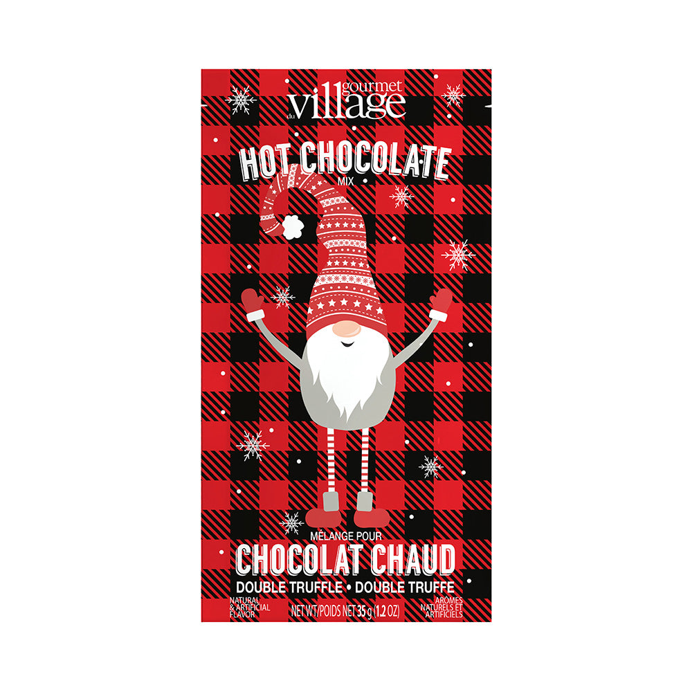 Mini Plaid Gnome Hot Chocolate