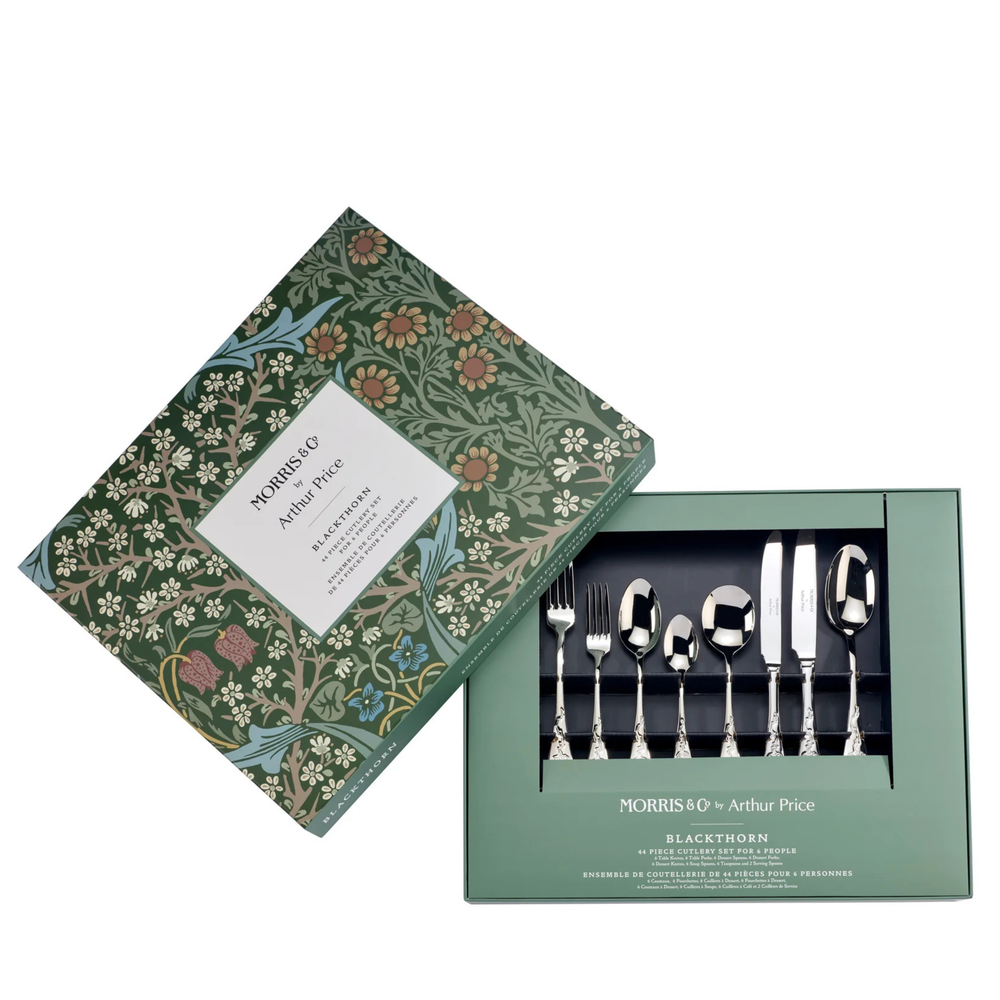 Morris & Co Blackthorn 44 Piece Flatware Set