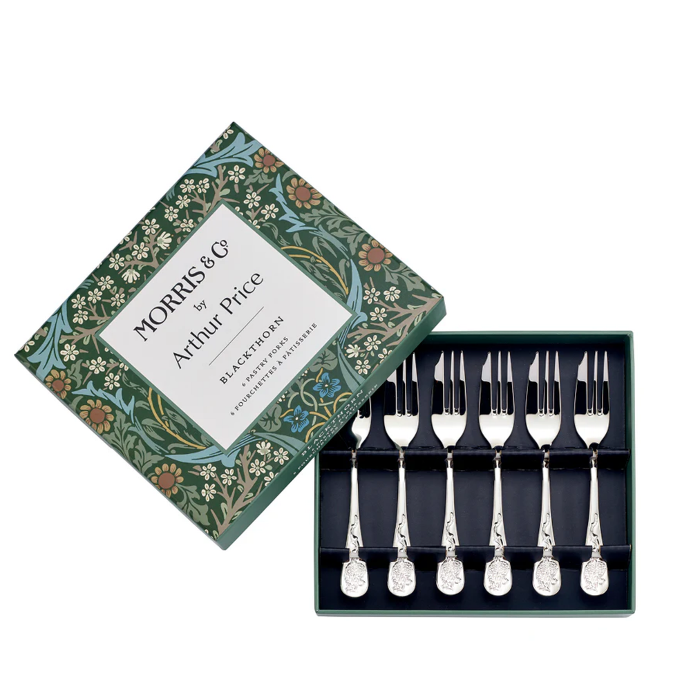 Morris & Co Blackthorn Pastry Forks Set of 6