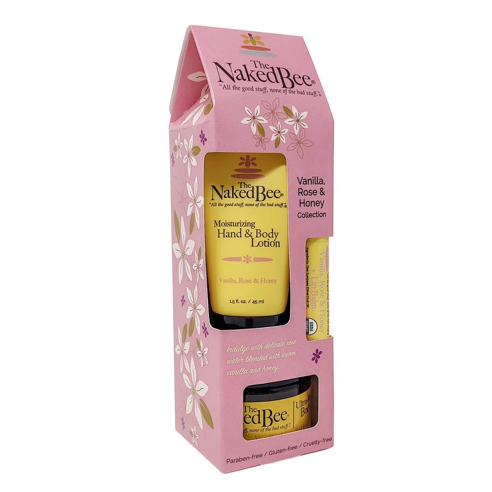 Naked Bee Vanilla, Rose & Honey Classic Gift Set