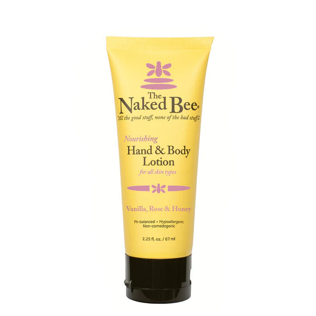 Naked Bee Vanilla, Rose & Honey Hand & Body Lotion 2.25oz