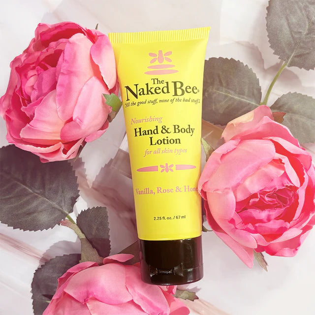 Naked Bee Vanilla, Rose & Honey Hand & Body Lotion 2.25oz