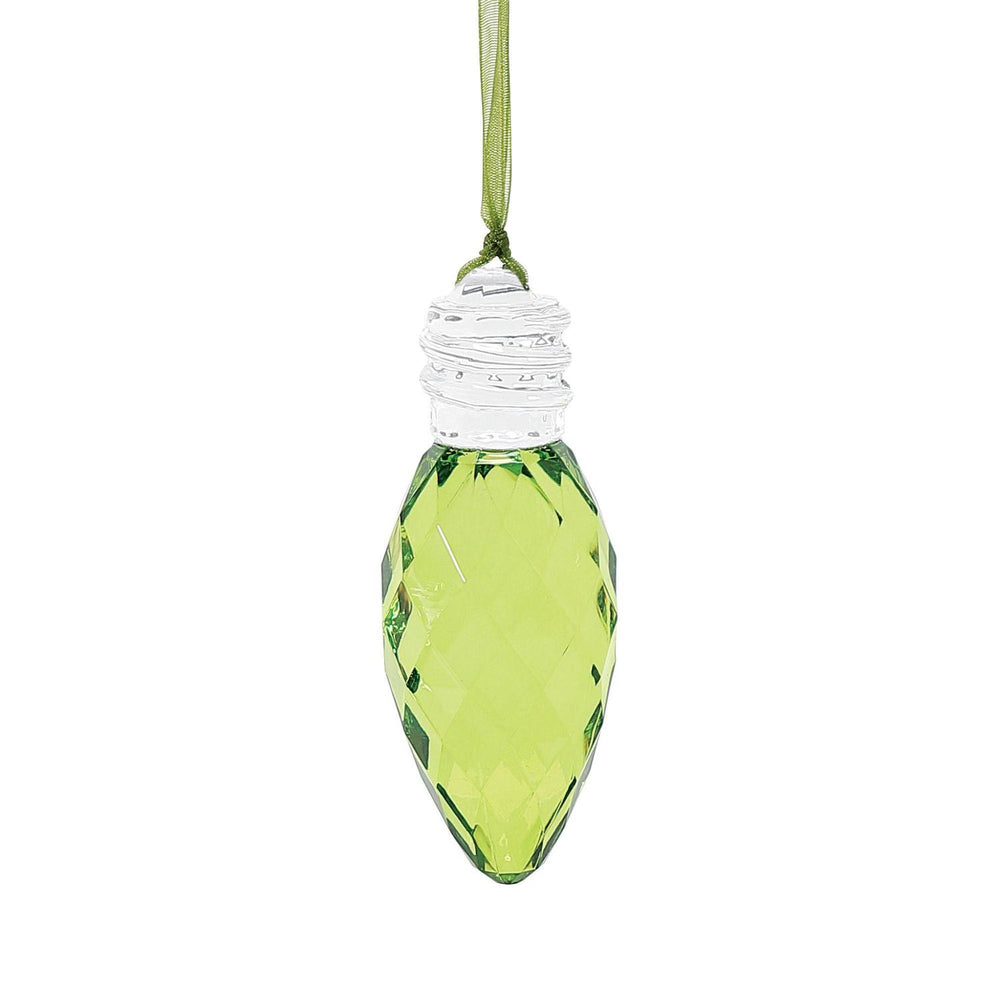 Faceted Christmas Bulb Ornament