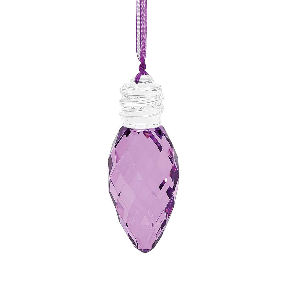 Faceted Christmas Bulb Ornament