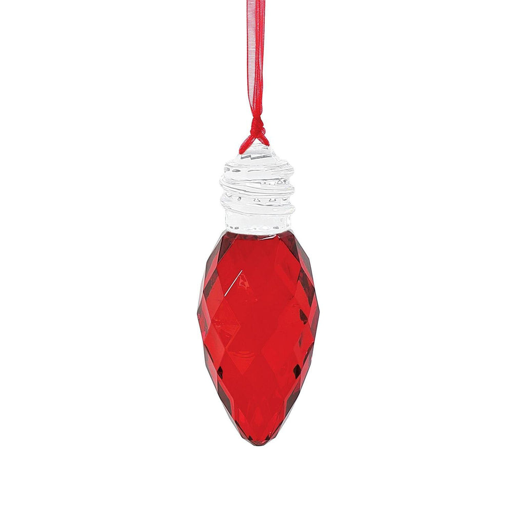 Faceted Christmas Bulb Ornament