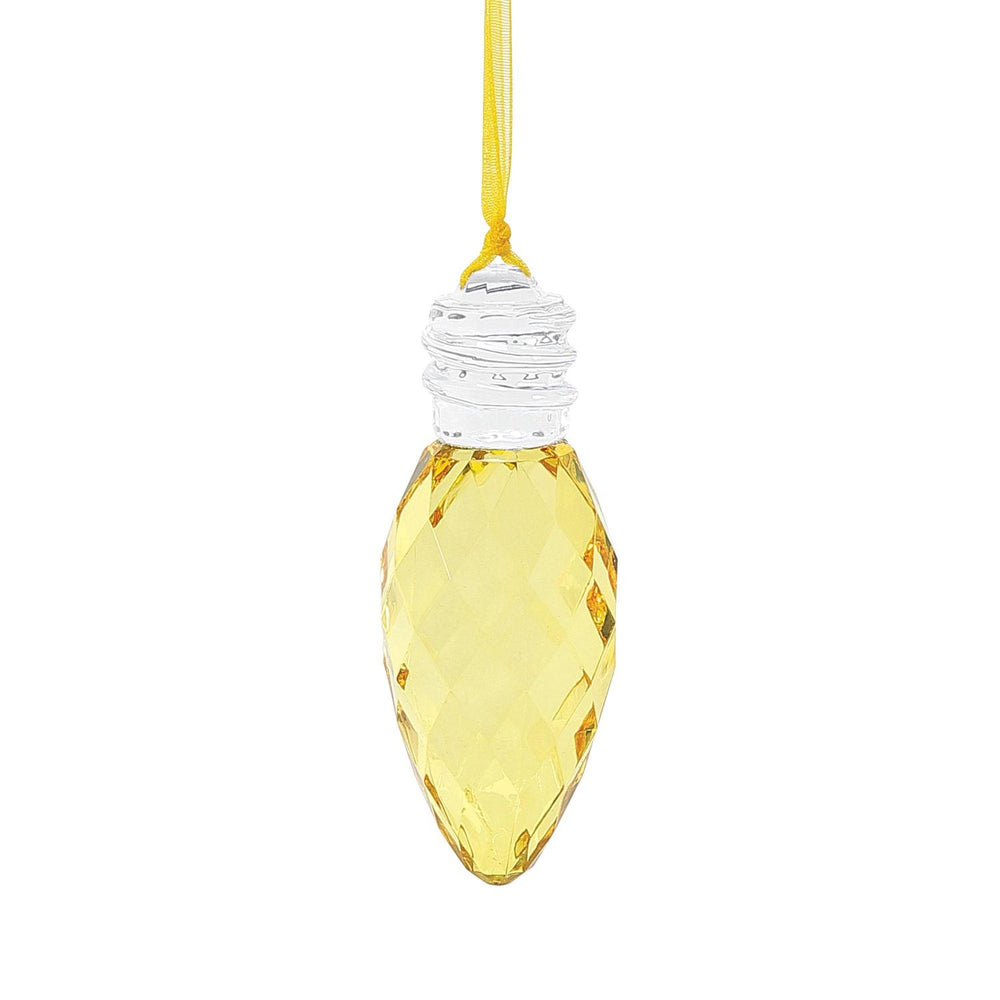 Faceted Christmas Bulb Ornament