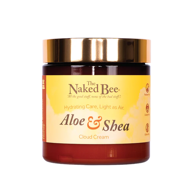 The Naked Bee Aloe & Shea Cloud Cream on a white background