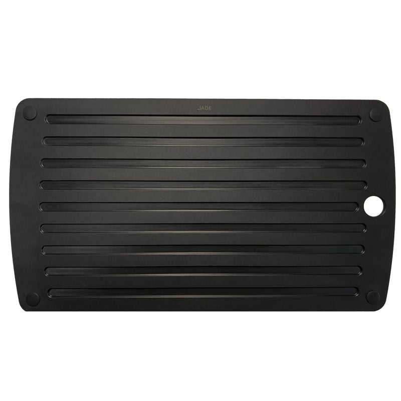 Black Board with grooves on a white background.