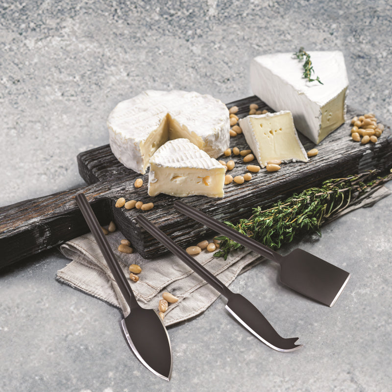 Natural Living Black Cheese Knife Set