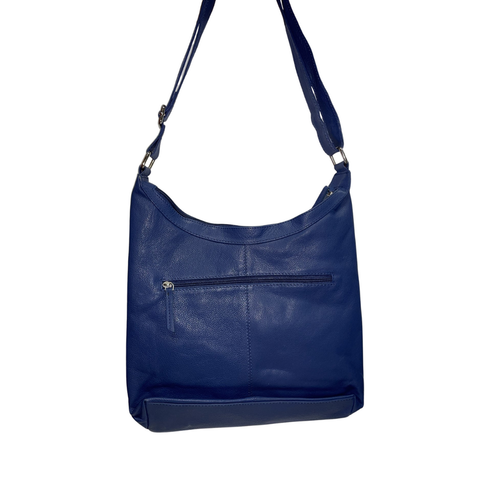 100% Indian Leather Navy Handbag (S-1609)